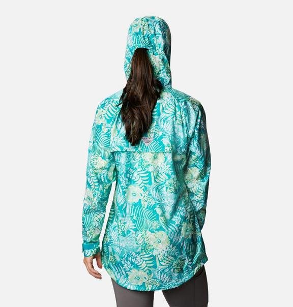 Columbia Tidal Spray II Windbreaker Green For Women's NZ81593 New Zealand